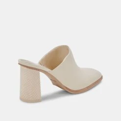 PAREZ MULES CREAM LEATHER 13 PAREZ MULES CREAM LEATHER -Fashion Shoe Store DOLCEVITA MULES PAREZ CREAMLEATHER 03