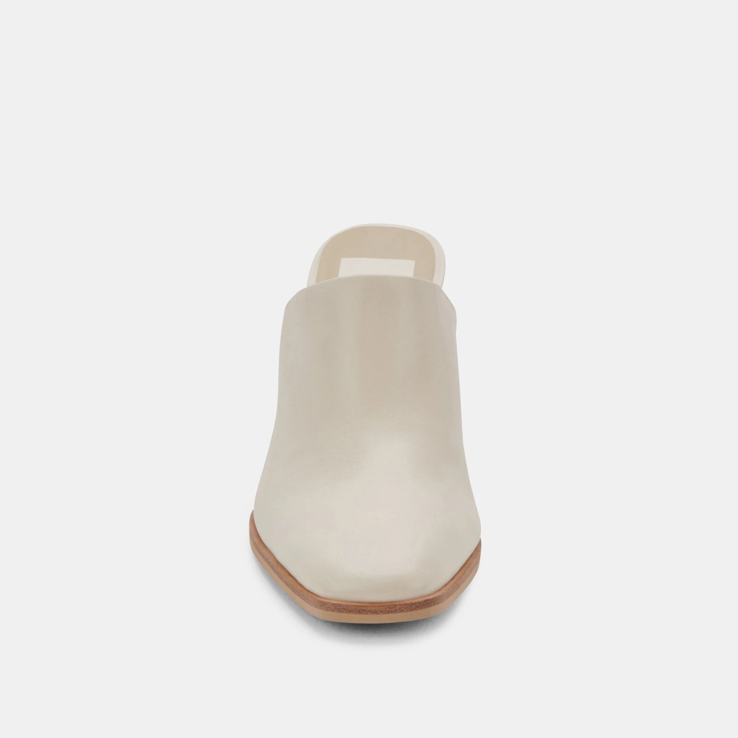 PAREZ MULES CREAM LEATHER 8 PAREZ MULES CREAM LEATHER - Image 6
