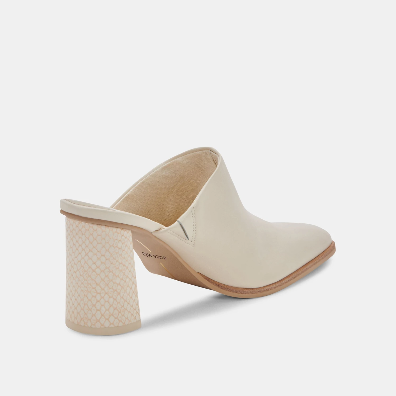 PAREZ MULES CREAM LEATHER 7 PAREZ MULES CREAM LEATHER - Image 5
