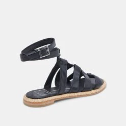 Dolce Vita ADISON SANDALS BLACK LEATHER -Fashion Shoe Store DOLCEVITA SANDALS ADISON BLACKLEATHER 03