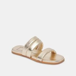ADORE SANDALS GOLD METALLIC LEATHER -Fashion Shoe Store DOLCEVITA SANDALS ADORE GOLDMETALLICLEATHER 01