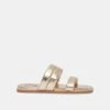 ADORE SANDALS GOLD METALLIC LEATHER 1 ADORE SANDALS GOLD METALLIC LEATHER -Fashion Shoe Store DOLCEVITA SANDALS ADORE GOLDMETALLICLEATHER 02