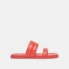 ADORE SANDALS RED LEATHER -Fashion Shoe Store DOLCEVITA SANDALS ADORE REDLEATHER 02