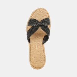 ATOMIC SANDALS BLACK RAFFIA 26 ATOMIC SANDALS BLACK RAFFIA -Fashion Shoe Store DOLCEVITA SANDALS ATOMIC BLACKRAFFIA 06