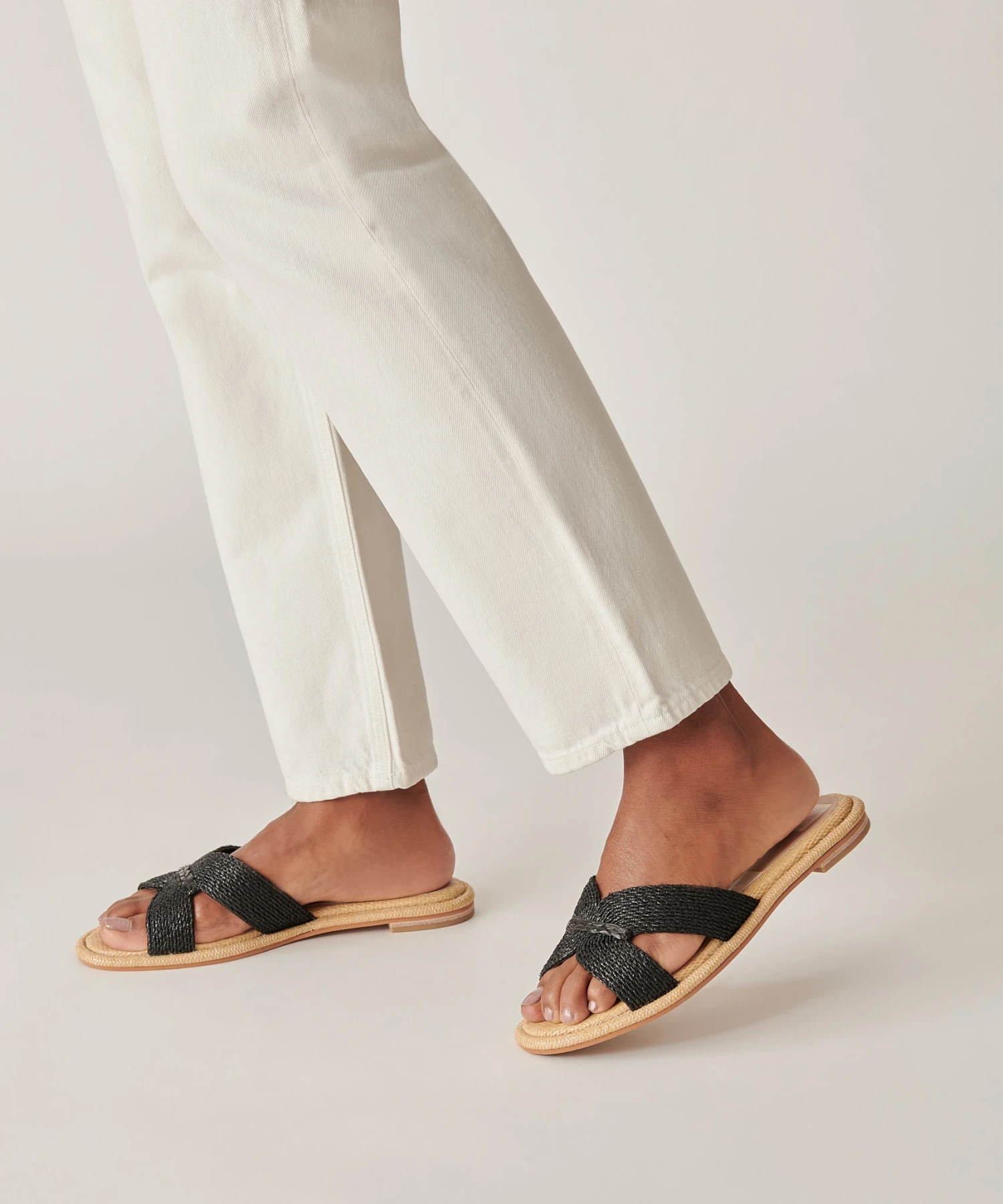 ATOMIC SANDALS BLACK RAFFIA 6 ATOMIC SANDALS BLACK RAFFIA - Image 4