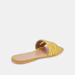 AVANNA SANDALS YELLOW LEATHER -Fashion Shoe Store DOLCEVITA SANDALS AVANNA YELLOWLEATHER 03