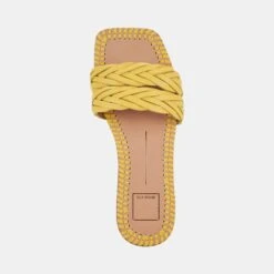 AVANNA SANDALS YELLOW LEATHER -Fashion Shoe Store DOLCEVITA SANDALS AVANNA YELLOWLEATHER 06