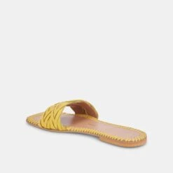 AVANNA SANDALS YELLOW LEATHER -Fashion Shoe Store DOLCEVITA SANDALS AVANNA YELLOWLEATHER 09