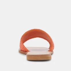BELLE SANDALS ORANGE RAFFIA -Fashion Shoe Store DOLCEVITA SANDALS BELLE CORALRAFFIA 05