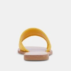 BELLE SANDALS YELLOW RAFFIA -Fashion Shoe Store DOLCEVITA SANDALS BELLE YELLOWRAFFIA 05