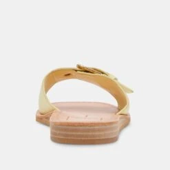 CABANA SANDALS LEMON CREAM LEATHER -Fashion Shoe Store DOLCEVITA SANDALS CABANA LEMONCREAMLEATHER 05