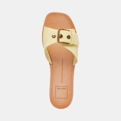CABANA SANDALS LEMON CREAM LEATHER -Fashion Shoe Store DOLCEVITA SANDALS CABANA LEMONCREAMLEATHER 06