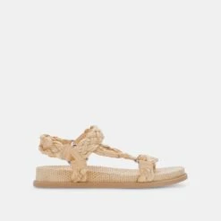 GIMRA SANDALS LT NATURAL RAFFIA