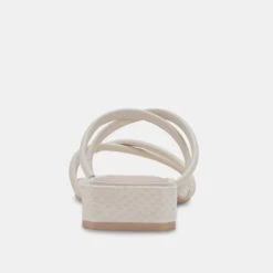 HAPI SANDALS IVORY LEATHER -Fashion Shoe Store DOLCEVITA SANDALS HAPI IVORYEMBOSSEDSTELLA 05