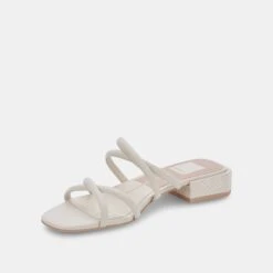 HAPI SANDALS IVORY LEATHER -Fashion Shoe Store DOLCEVITA SANDALS HAPI IVORYEMBOSSEDSTELLA 08
