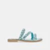 IMAN SANDALS BLUE METALLIC STELLA -Fashion Shoe Store DOLCEVITA SANDALS IMAN ELECTRICBLUEMETALLICSTELLA 02
