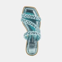 IMAN SANDALS BLUE METALLIC STELLA -Fashion Shoe Store DOLCEVITA SANDALS IMAN ELECTRICBLUEMETALLICSTELLA 06