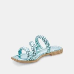 IMAN SANDALS BLUE METALLIC STELLA -Fashion Shoe Store DOLCEVITA SANDALS IMAN ELECTRICBLUEMETALLICSTELLA 08
