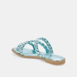 IMAN SANDALS BLUE METALLIC STELLA -Fashion Shoe Store DOLCEVITA SANDALS IMAN ELECTRICBLUEMETALLICSTELLA 09