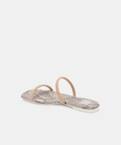 LESTER SANDALS STONE SNAKE PRINT STELLA -Fashion Shoe Store DOLCEVITA SANDALS LESTER STONE SNAKE PRINT STELLA INSTEP BACK 1
