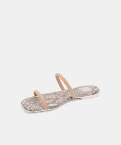 LESTER SANDALS STONE SNAKE PRINT STELLA -Fashion Shoe Store DOLCEVITA SANDALS LESTER STONE SNAKE PRINT STELLA INSTEP FRONT 2