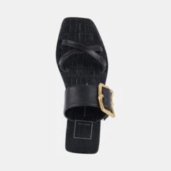 LOWYN SANDALS BLACK LEATHER -Fashion Shoe Store DOLCEVITA SANDALS LOWYN BLACKLEATHER 06