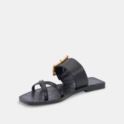 LOWYN SANDALS BLACK LEATHER -Fashion Shoe Store DOLCEVITA SANDALS LOWYN BLACKLEATHER 08