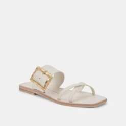 LOWYN SANDALS IVORY LEATHER -Fashion Shoe Store DOLCEVITA SANDALS LOWYN IVORYLEATHER 01