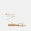 PRAX SANDALS IVORY LEATHER -Fashion Shoe Store DOLCEVITA SANDALS PRAX IVORYLEATHER 02
