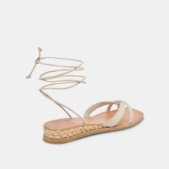 PRAX SANDALS IVORY LEATHER -Fashion Shoe Store DOLCEVITA SANDALS PRAX IVORYLEATHER 03