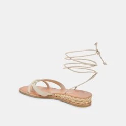 PRAX SANDALS IVORY LEATHER -Fashion Shoe Store DOLCEVITA SANDALS PRAX IVORYLEATHER 09