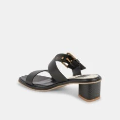 RIVA SANDALS BLACK LEATHER -Fashion Shoe Store DOLCEVITA SANDALS RIVA BLACKLEATHER 09