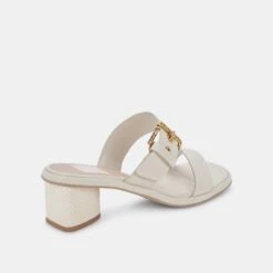 RIVA SANDALS IVORY LEATHER -Fashion Shoe Store DOLCEVITA SANDALS RIVA IVORYLEATHER 03