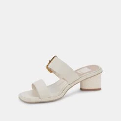 RIVA SANDALS IVORY LEATHER -Fashion Shoe Store DOLCEVITA SANDALS RIVA IVORYLEATHER 08