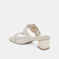 RIVA SANDALS IVORY LEATHER -Fashion Shoe Store DOLCEVITA SANDALS RIVA IVORYLEATHER 09