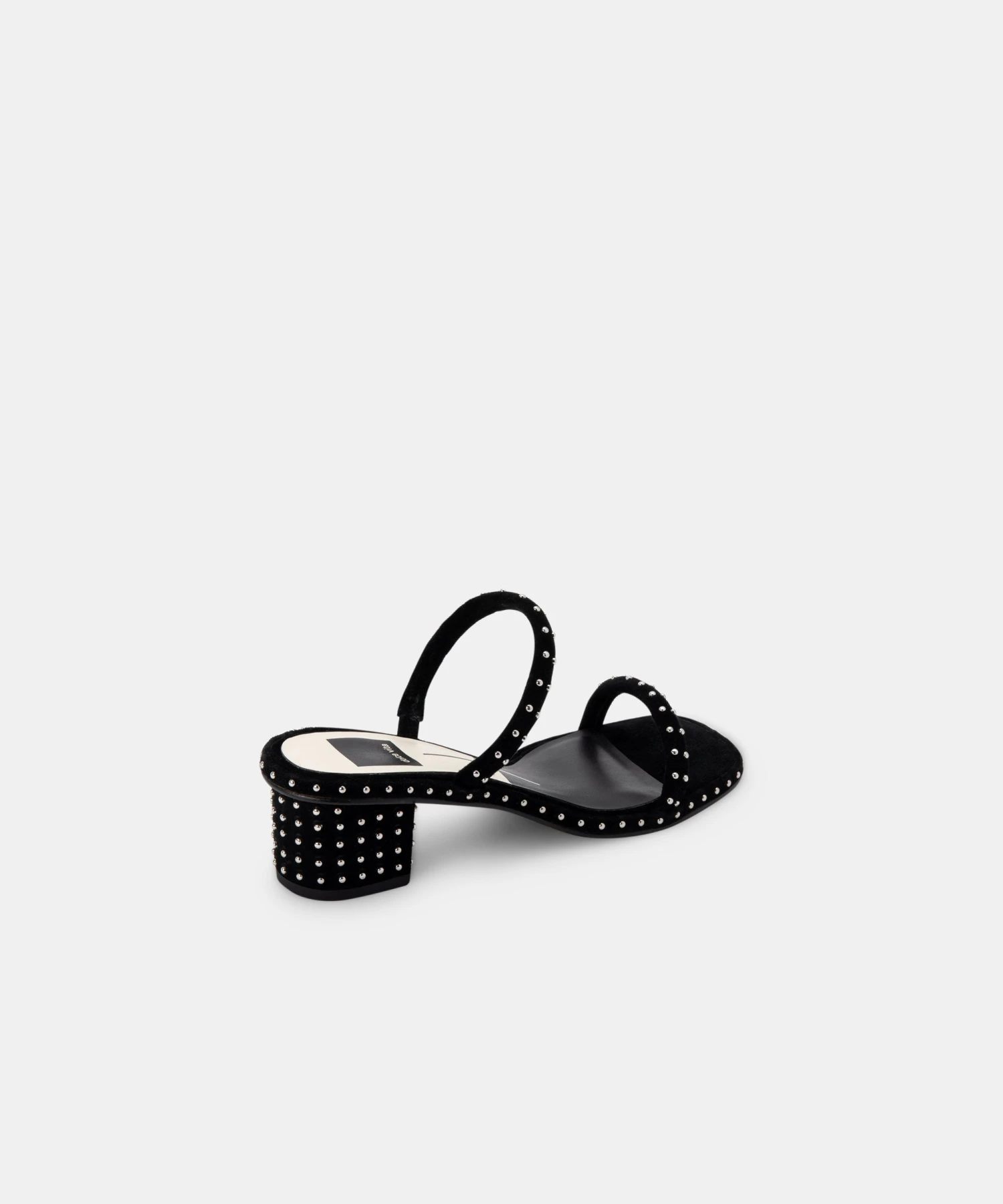 RIYA STUDDED WIDE SANDALS BLACK SUEDE 6 RIYA STUDDED WIDE SANDALS BLACK SUEDE - Image 4
