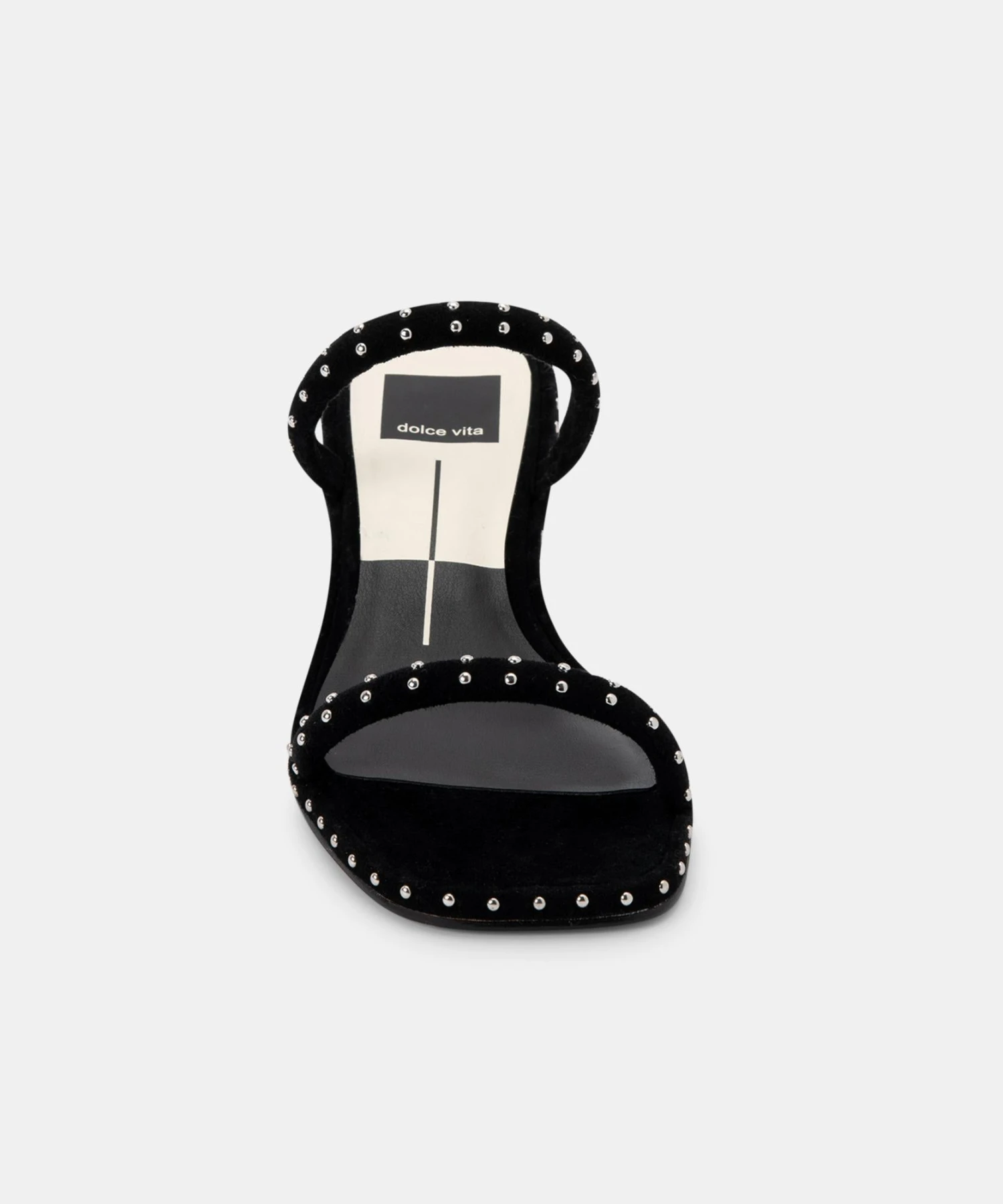RIYA STUDDED WIDE SANDALS BLACK SUEDE 7 RIYA STUDDED WIDE SANDALS BLACK SUEDE - Image 5