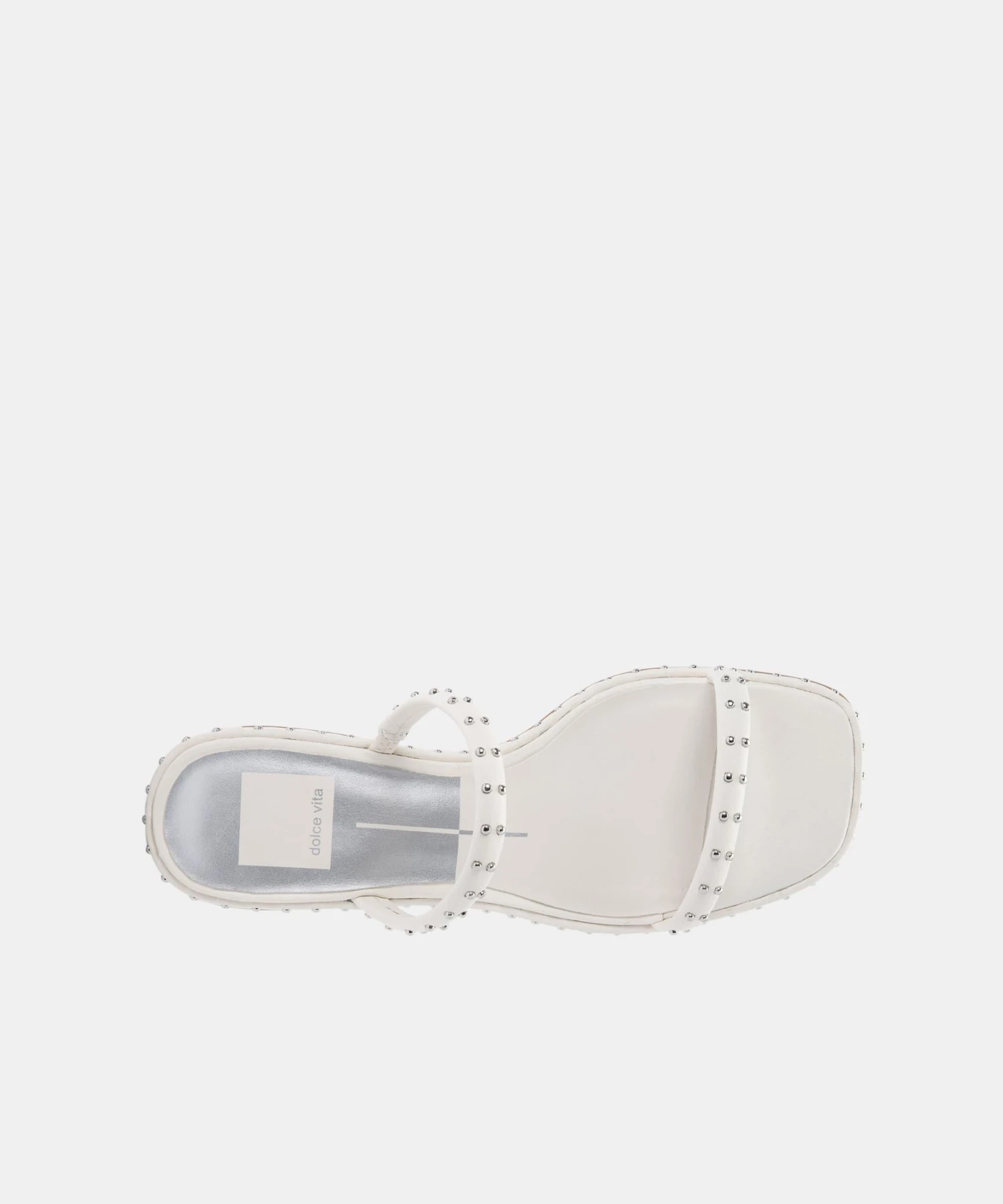 RIYA STUDDED WIDE SANDALS OFF WHITE LEATHER 11 RIYA STUDDED WIDE SANDALS OFF WHITE LEATHER - Image 9