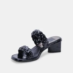 RONIN SANDALS MIDNIGHT PATENT STELLA -Fashion Shoe Store DOLCEVITA SANDALS RONIN MIDNIGHTPATENTSTELLA 08