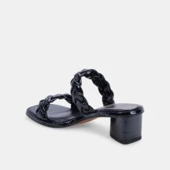 RONIN SANDALS MIDNIGHT PATENT STELLA -Fashion Shoe Store DOLCEVITA SANDALS RONIN MIDNIGHTPATENTSTELLA 09