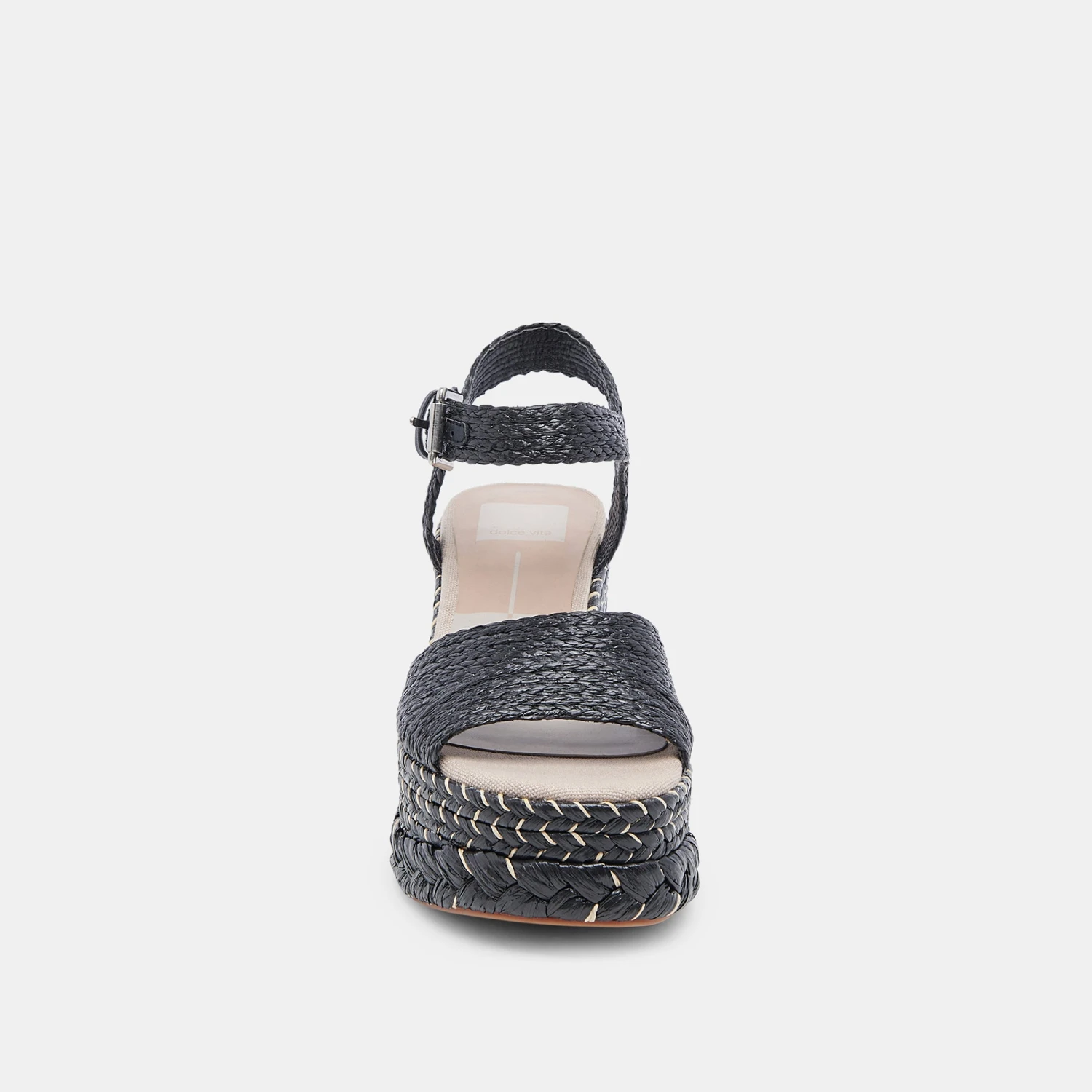 TIAGO WEDGES BLACK RAFFIA 8 TIAGO WEDGES BLACK RAFFIA - Image 6