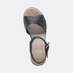 TIAGO WEDGES BLACK RAFFIA 18 TIAGO WEDGES BLACK RAFFIA -Fashion Shoe Store DOLCEVITA SANDALS TIAGO BLACKRAFFIA 06