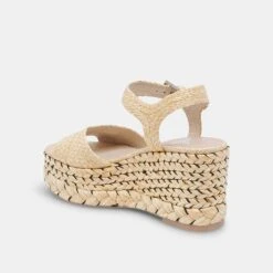 TIAGO WEDGES LT NATURAL RAFFIA -Fashion Shoe Store DOLCEVITA SANDALS TIAGO LTNATURALRAFFIA 09