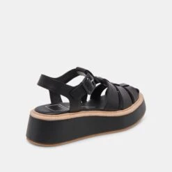 Dolce Vita TRISTY SANDALS BLACK LEATHER -Fashion Shoe Store DOLCEVITA SANDALS TRISTY BLACKLEATHER 03