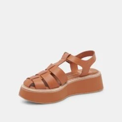 Dolce Vita TRISTY SANDALS COGNAC LEATHER -Fashion Shoe Store DOLCEVITA SANDALS TRISTY COGNACLEATHER 08
