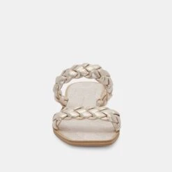 INDY SANDALS LIGHT GOLD METALLIC STELLA 16 INDY SANDALS LIGHT GOLD METALLIC STELLA -Fashion Shoe Store DOLCEVITA SANDAL INDY LIGHTGOLDMETALICSTELLASUEDE 01