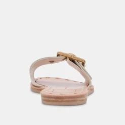 DASA SANDALS EGGSHELL EMBOSSED LEATHER -Fashion Shoe Store DOLCEVITA SLIDES DASA EGGSHELLEMBOSSEDLEATHER 05