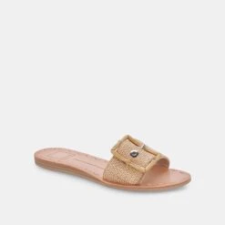 DASA SANDALS WARM NATURAL RAFFIA -Fashion Shoe Store DOLCEVITA SLIDES DASA WARMNATURALRAFFIA 01