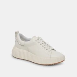 Dolce Vita DEVOTE SNEAKERS WHITE LEATHER -Fashion Shoe Store DOLCEVITA SNEAKERS DEVOTE WHITELEATHER 01