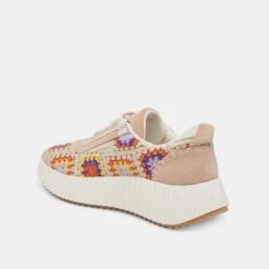 DOLEN CROCHET SNEAKERS PURPLE FLORAL CROCHET -Fashion Shoe Store DOLCEVITA SNEAKERS DOLENCROCHET PURPLEFLORALCROCHET 09